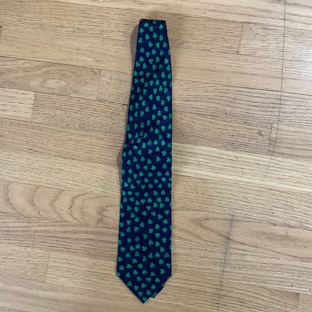 St Patrick’s tie. Clover tie. Very festive